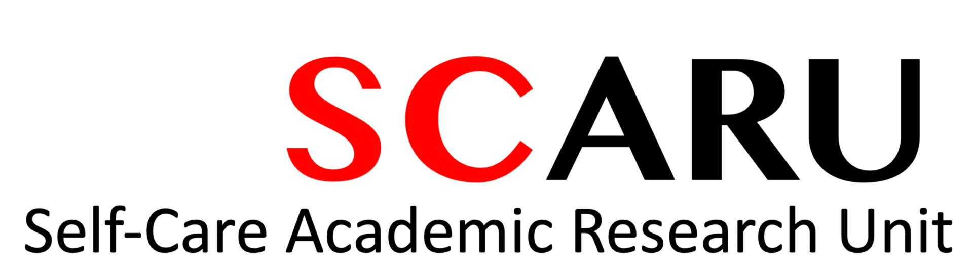 A red and black logo for the scad.