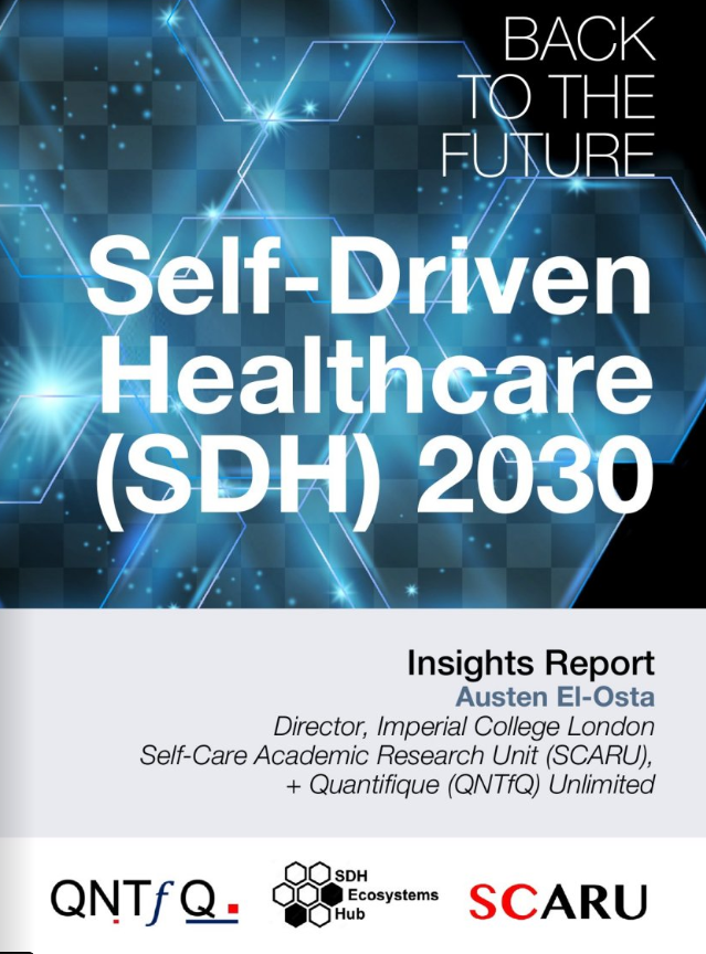 A cover of the self-driven healthcare ( sdh ) 2 0 3 0 report.